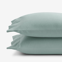 Classic Ultra-Cozy Cotton Velvet Flannel Pillowcase Set - Seafoam, Standard