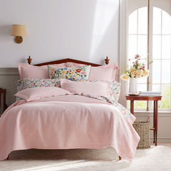 Laurel Matelasse Sham - Soft Pink, Standard