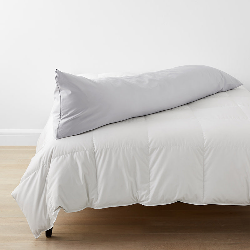 Classic Smooth Wrinkle-Free Sateen Body Pillow Cover - Gray Mist