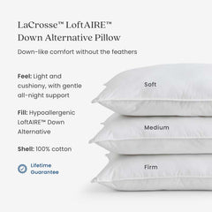 LoftAIRE™ Down Alternative Pillow - Medium, Standard