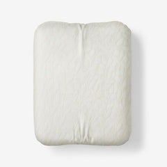 Jacquard Leaf Yarn-Dyed Premium Smooth Supima® Cotton Wrinkle-Free Sateen Fitted Bed Sheet - Ivory, Queen