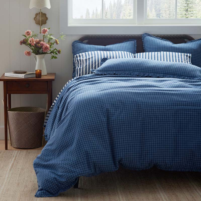Classic Plaids Yarn-Dyed Cotton Duvet Cover - Katherine Plaid, Twin/Twin XL