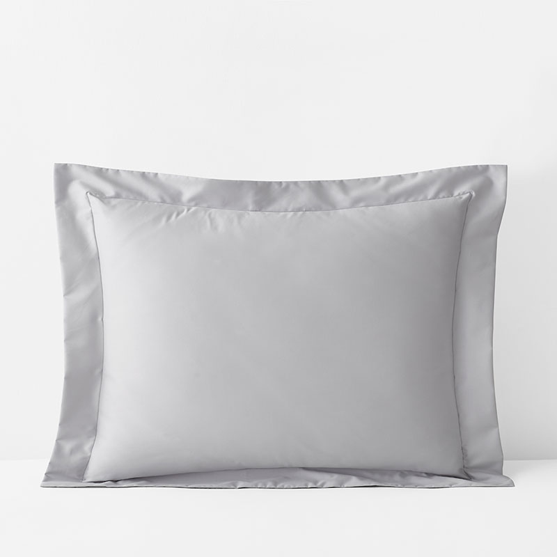 Classic Smooth Wrinkle-Free Sateen Sham - Gray Mist, King