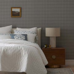 Plaid Removable Wallpaper - Khaki, Panel