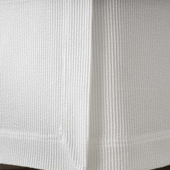 Matelassé 14 in. Bed Skirt - Textured Stripe White, Full