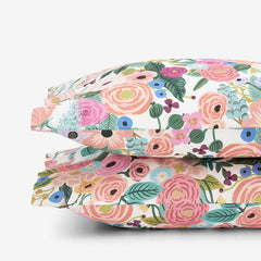 Garden Party Classic Cool Cotton Percale Pillowcase Set - Multi, King