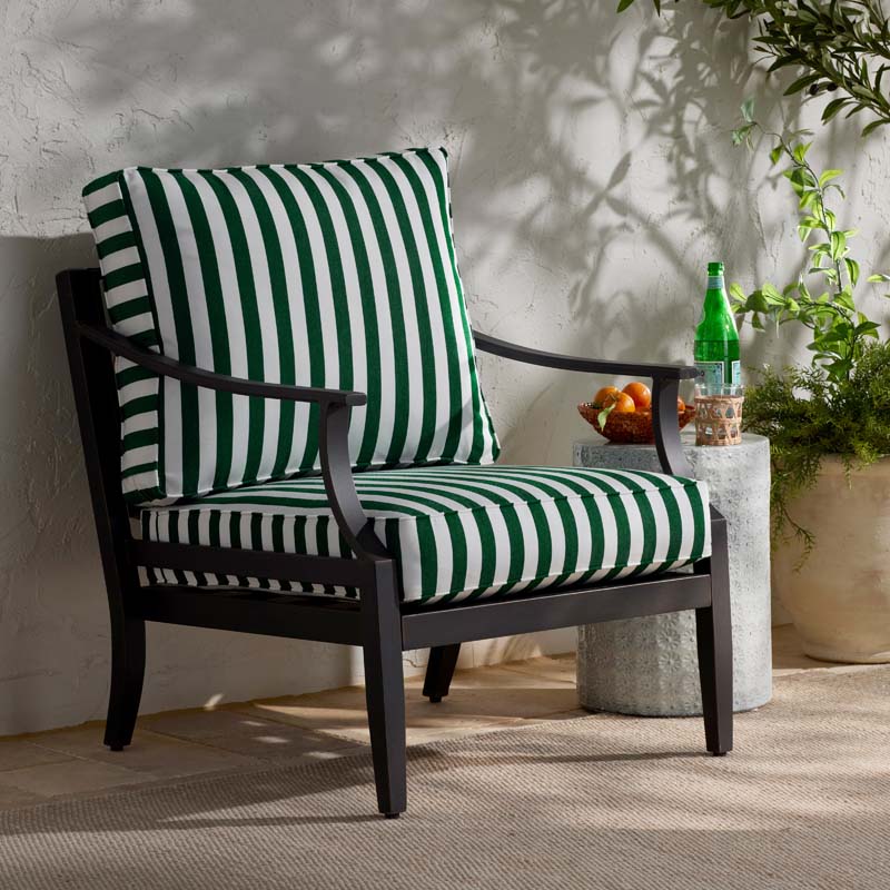 Deep Seat Chair & Seatback Cushion - Mason Stripe, Small