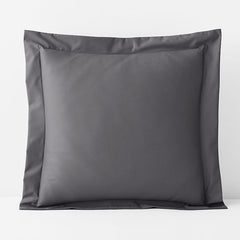 Classic Smooth Wrinkle-Free Sateen Sham - Stone Gray, Euro