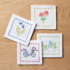 Arienna Embroidered Cocktail Napkins, Set of 4 - Multi