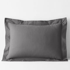 Classic Cool Cotton Percale Sham - Graphite, King