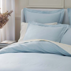 Luxe Smooth Egyptian Cotton Sateen Fitted Bed Sheet - Sky Blue, Full