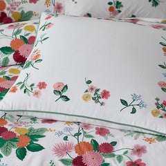 Dahlia Decorative Square Pillow Cover - White Multi, 26 in. x 26 in.