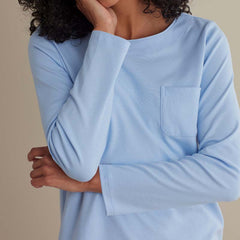 Pima Cotton Women's Jogger Pants Pajama Set - Periwinkle, XS