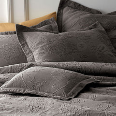 Putnam Cotton Matelassé Pillow Cover - Dusty Blue