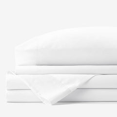 Classic Smooth Rayon Made From Bamboo Sateen Bed Sheet Set - White, Full