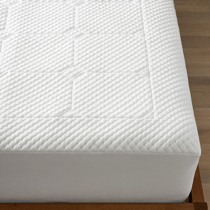 Comfort Cushion Quilted Memory Foam Mattress Pad - White, King