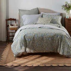 Scallop Border Handwoven Jute Rug - Gray, 5' x 8'