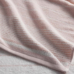 Plush Spa Stripe Hand Towel - Light Rose Quartz