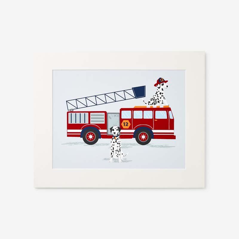 Fire Station Wall Art - Gray