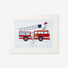 Fire Station Wall Art - Gray