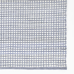 Handwoven Mini Checkered Performance Rug - Blue, 2' x 3'