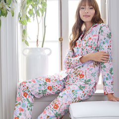 Poplin Women's Pajama Set - Strawberry Fields, XL