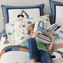 Decorative Shaped Pillow - Construction Crane