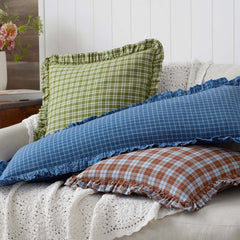 Classic Plaids Yarn-Dyed Cotton Decorative Square Pillow Cover - Henri Plaid