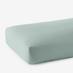 Premium Smooth Supima® Cotton Wrinkle-Free Sateen Fitted Bed Sheet - Sea Mist, Deep Pocket King