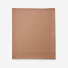 Classic Cool Cotton Percale Flat Bed Sheet - Clay, Queen