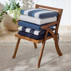 Replacement Knife Edge Chair Cushion - Cabana Midnight, 18 in. x 18 in.