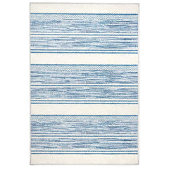 Ellington Stripe Blue Washable Rug - Blue, 5' x 8'