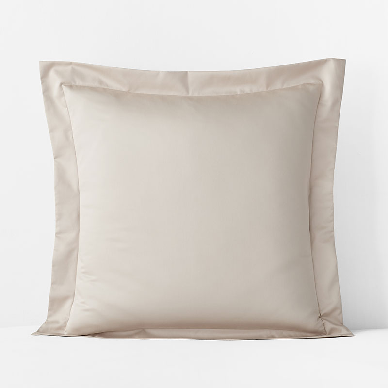 Premium Smooth Supima® Cotton Wrinkle-Free Sateen Sham - Alabaster, Euro