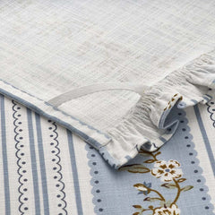 Floral Tea Towels, Set of 2 - Floral Stripe