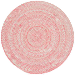Bambini Braided Chenille Rug - Pink, 5' Round
