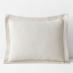 Hillcrest Cotton Matelassé Sham - Ivory