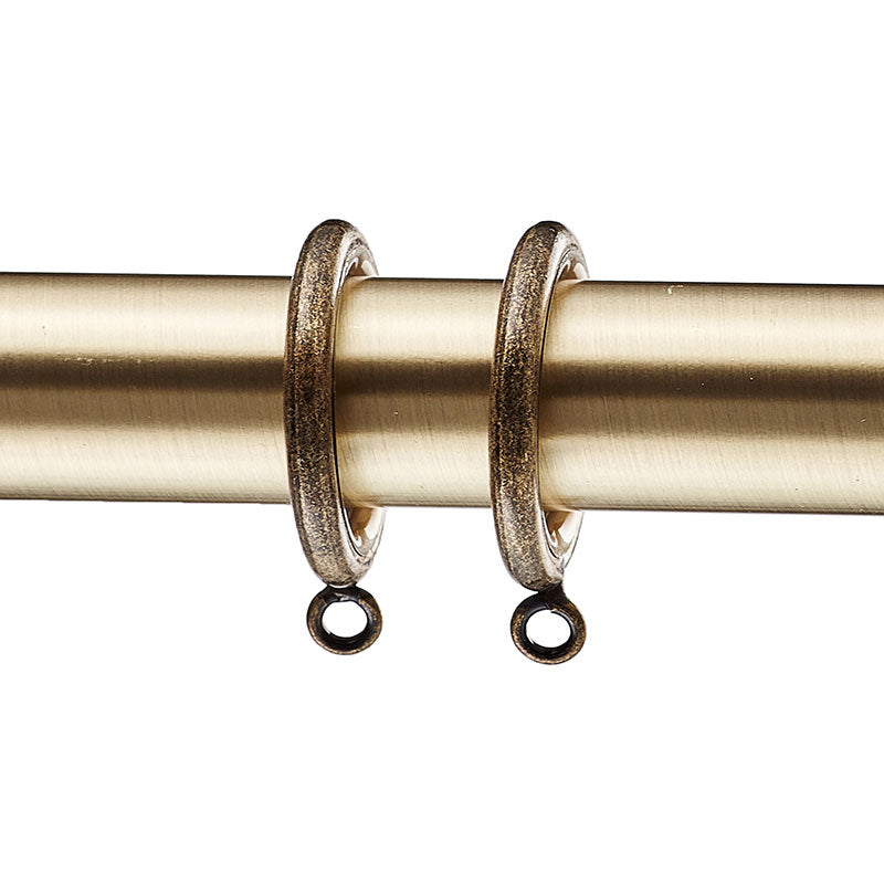 .75" Drapery Rings, Set of 10 - Antique Gold, OS