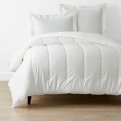 Classic Smooth Sateen Solid Comforter - White, King/Cal King