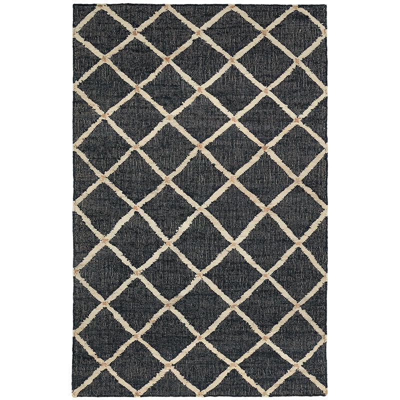 Kali Handwoven Jute Rug - Black, 2' x 3'