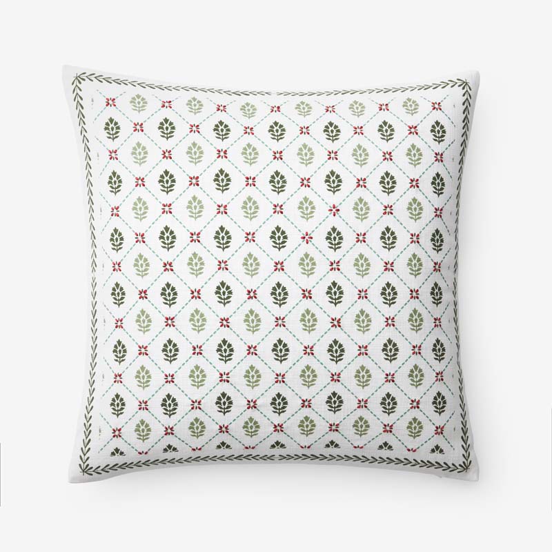 Artisan Chic Decorative Square Pillow Cover - Green, 20 in. x 20 in.