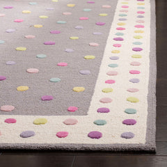 Dotted Stripe Hand Tufted Wool Rug - Gray Multi, 8' x 10'