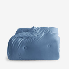 Classic Smooth Rayon Made From Bamboo Sateen Comforter - Blue Horizon, Full