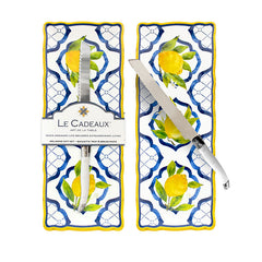 Palermo Melamine Baguette Tray with Laguiole Bread Knife