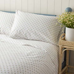Isadora Classic Cool Cotton Percale Pillowcase Set - Dot, King
