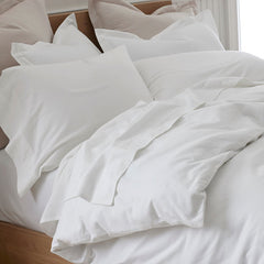 Classic Ultra-Cozy Cotton Velvet Flannel Pillowcase Set - White, Standard