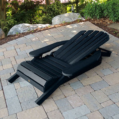Folding and Reclining Adirondack Chair -  Navy
