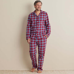 Family Flannel Men's Button-Down Pajama Set - Nantucket, XXL