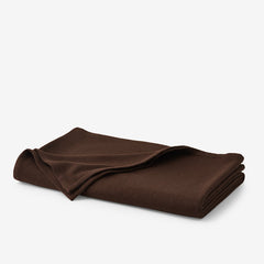 Luxe Lambswool Blanket - Chocolate, Twin/Twin XL