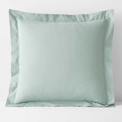 Classic Cool Cotton Percale Sham - Sea Mist, Euro