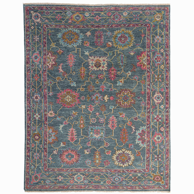 Hand Knotted Traditional Wool Rug -  Berry Multi, 3' x 5'
